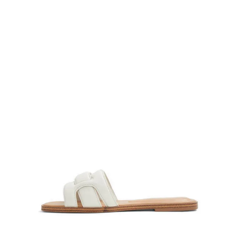 Elenaa Flat Sandals - White/Bone