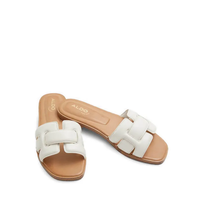 Elenaa Flat Sandals - White/Bone