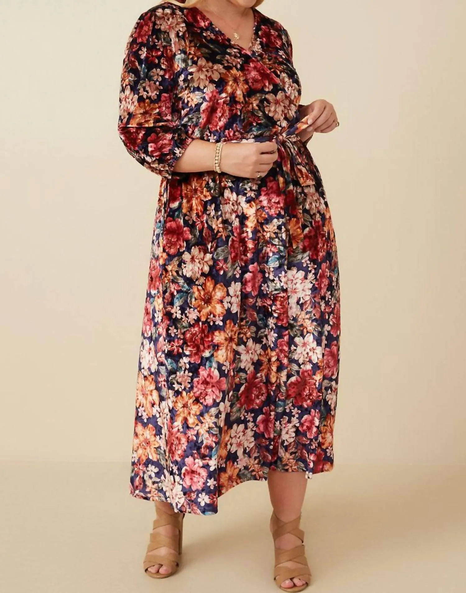 Emily Floral In Navy