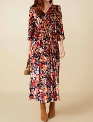 Emily Floral In Navy