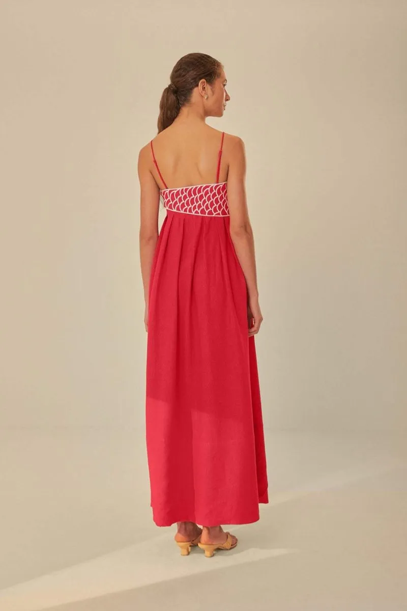 Felicity | Embroidered Maxi Slip Dress