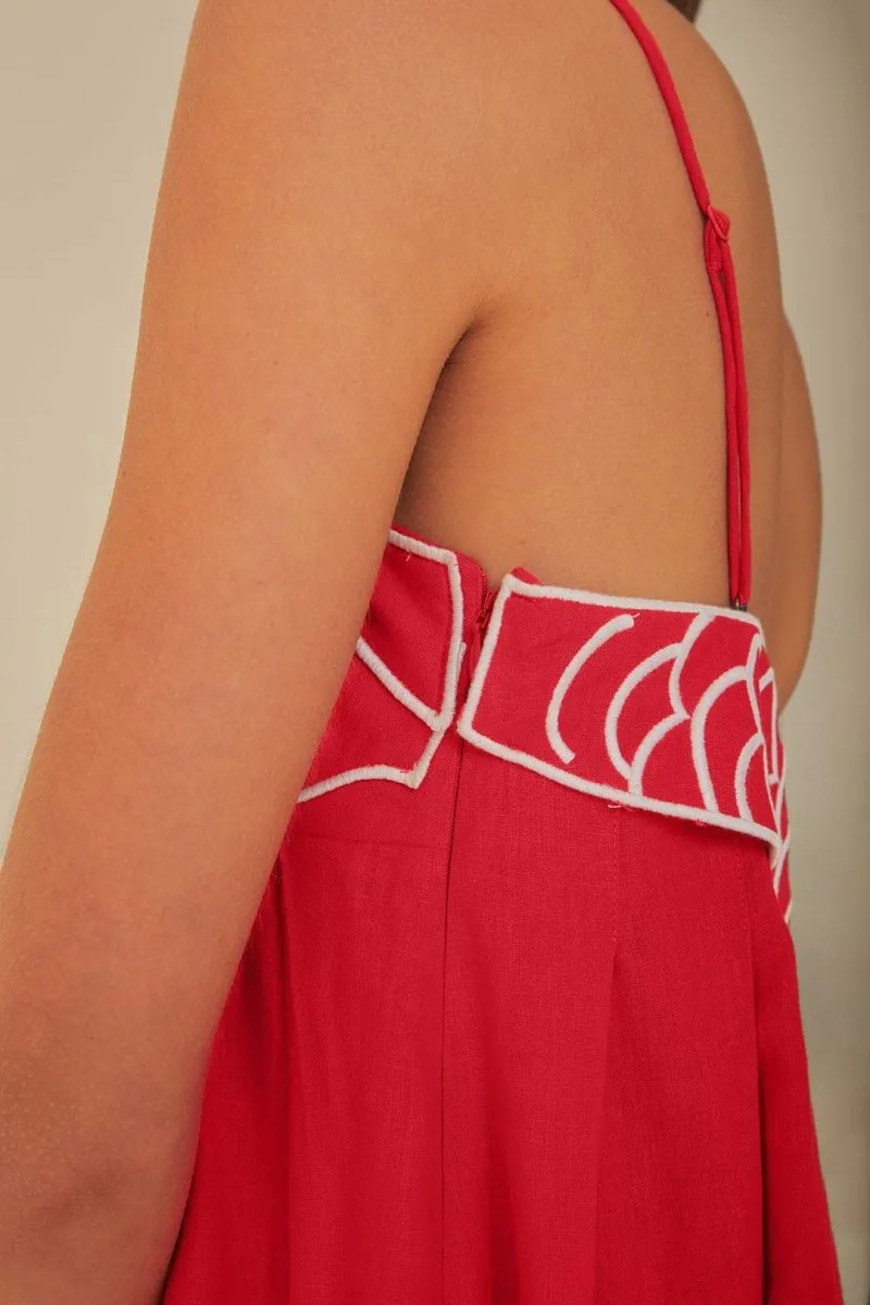 Felicity | Embroidered Maxi Slip Dress