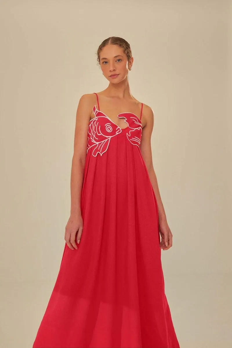 Felicity | Embroidered Maxi Slip Dress