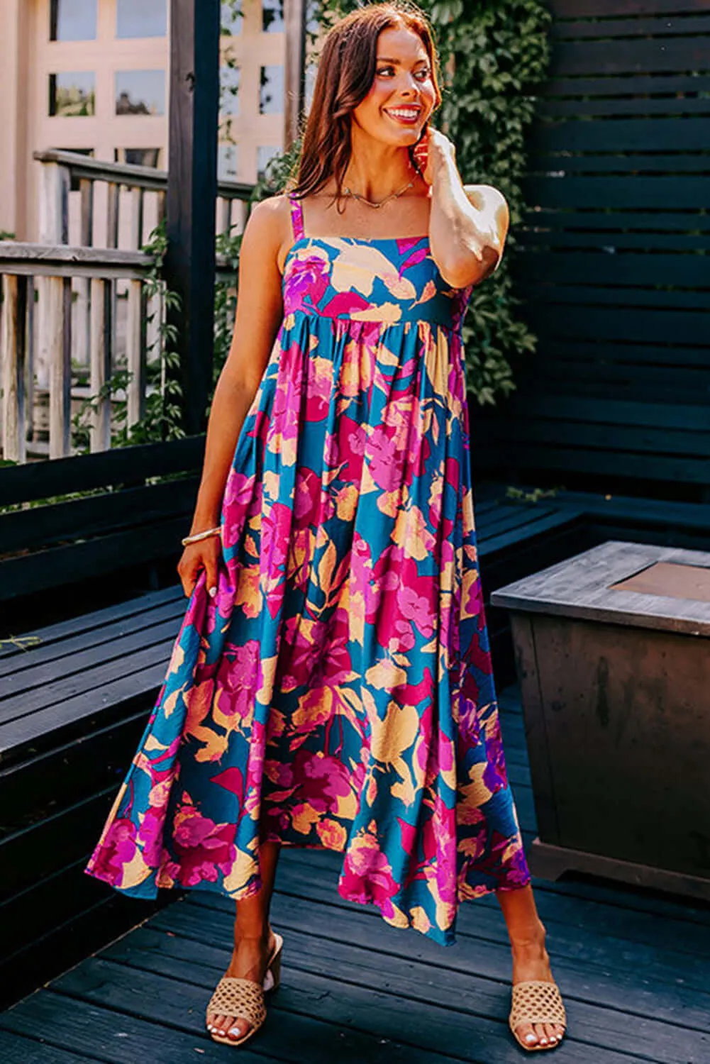 FLORAL FORECAST SUNDRESS