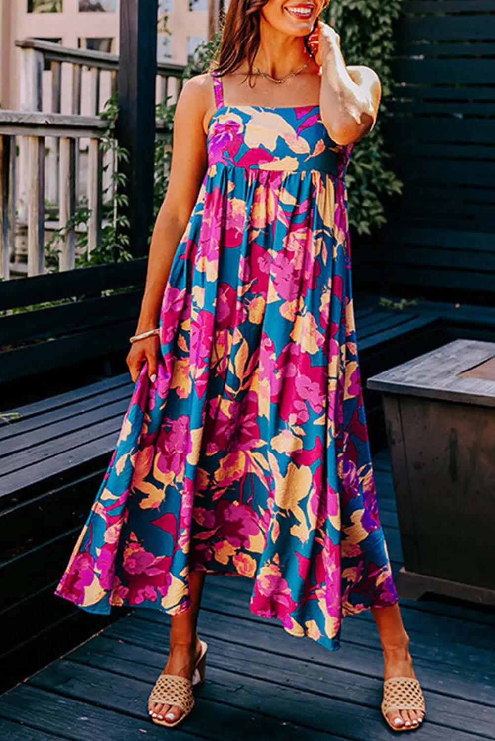 FLORAL FORECAST SUNDRESS