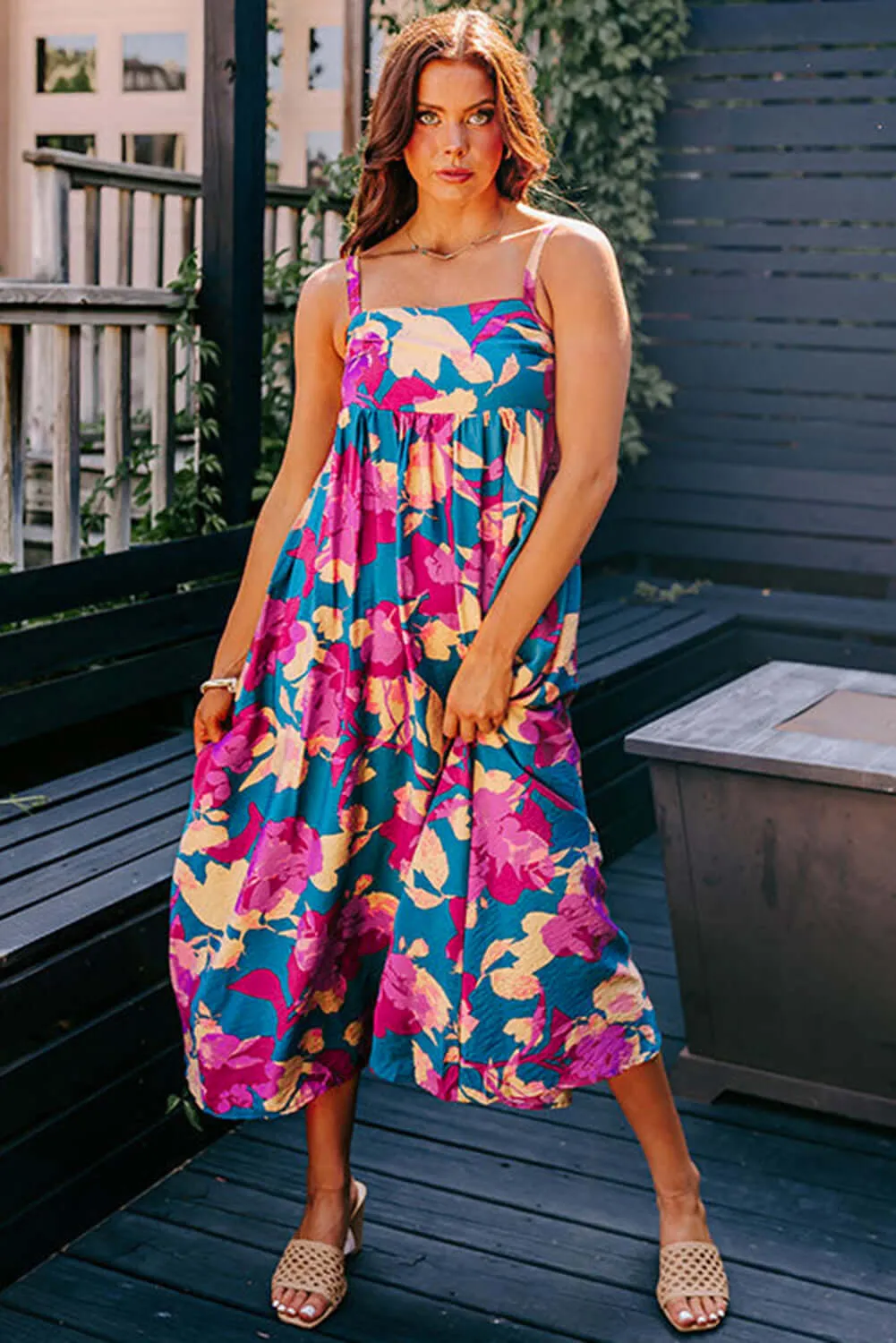 FLORAL FORECAST SUNDRESS