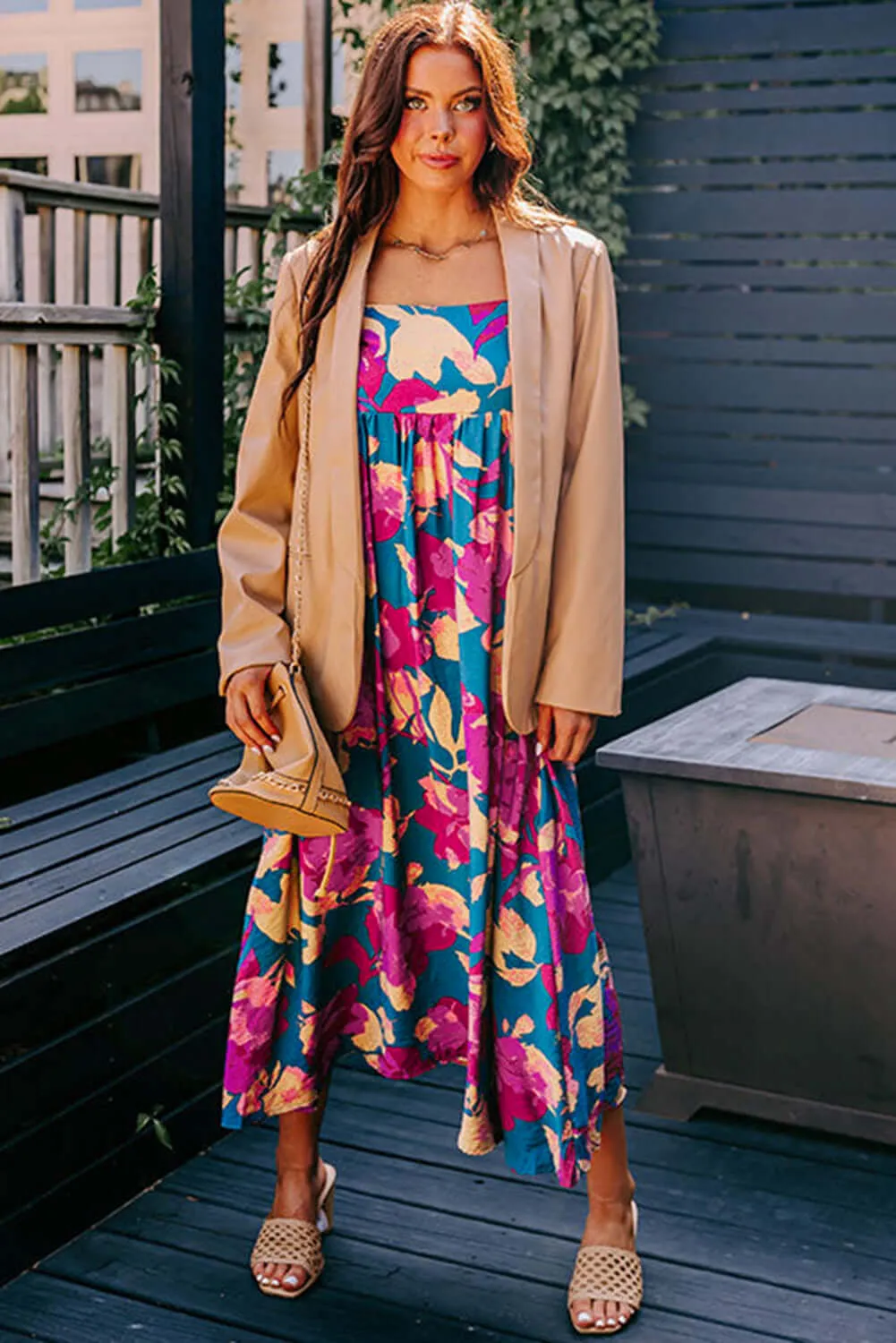 FLORAL FORECAST SUNDRESS