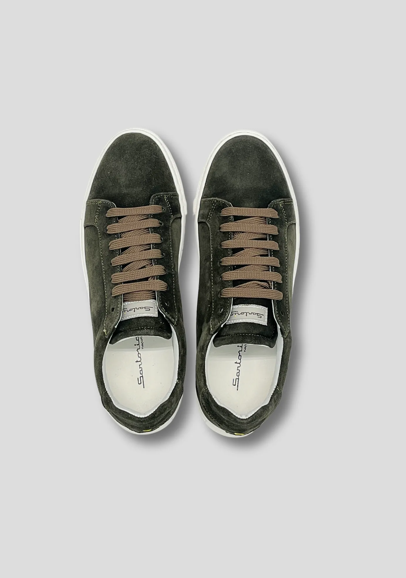 Forest Green Suede Sneakers