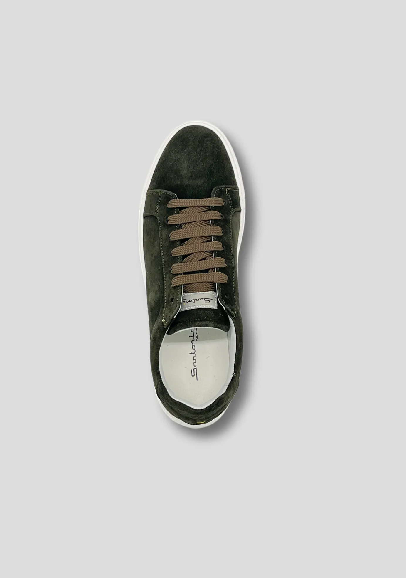 Forest Green Suede Sneakers