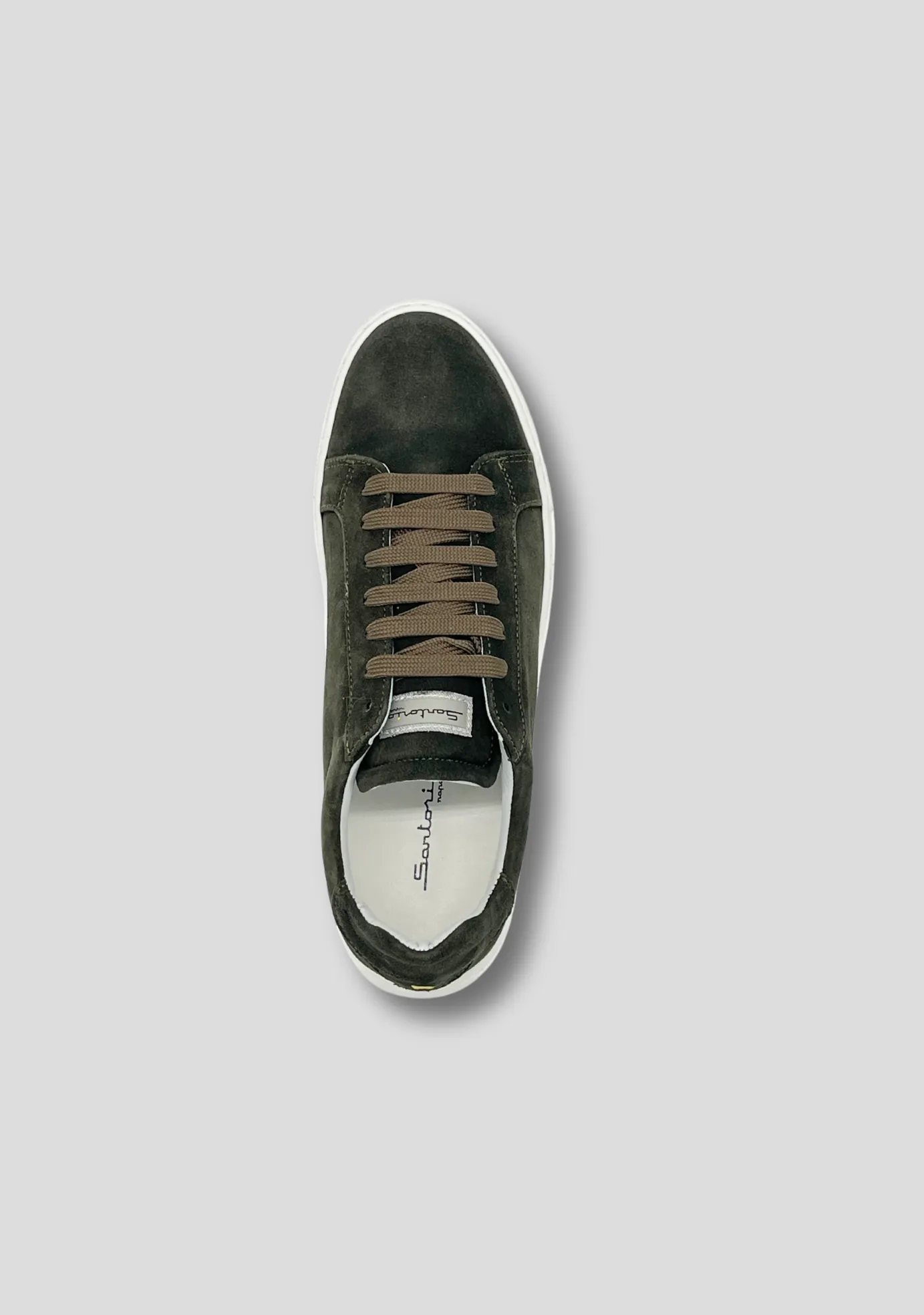 Forest Green Suede Sneakers