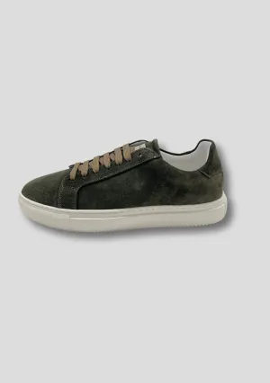 Forest Green Suede Sneakers