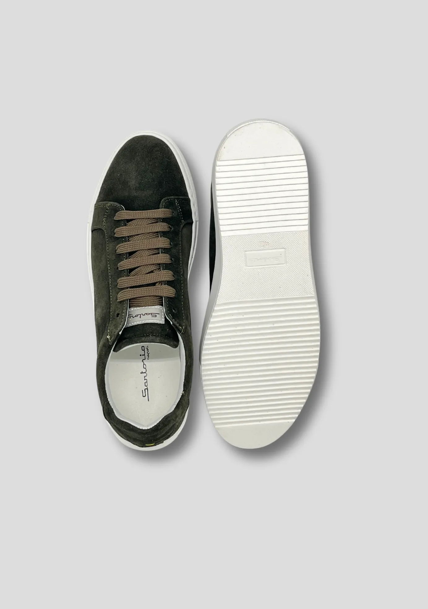 Forest Green Suede Sneakers