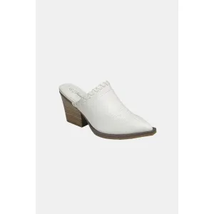 Forever Link Pointy Toe Slip On Chunky Mules
