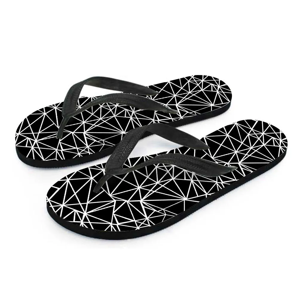 Geometric Mosaic Print Hawaiian Flip Flops: Step into Island Style!