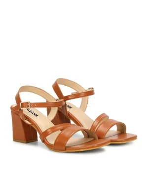 GRACECODE Women's Open-Toe Chunky-Heeled Sandals