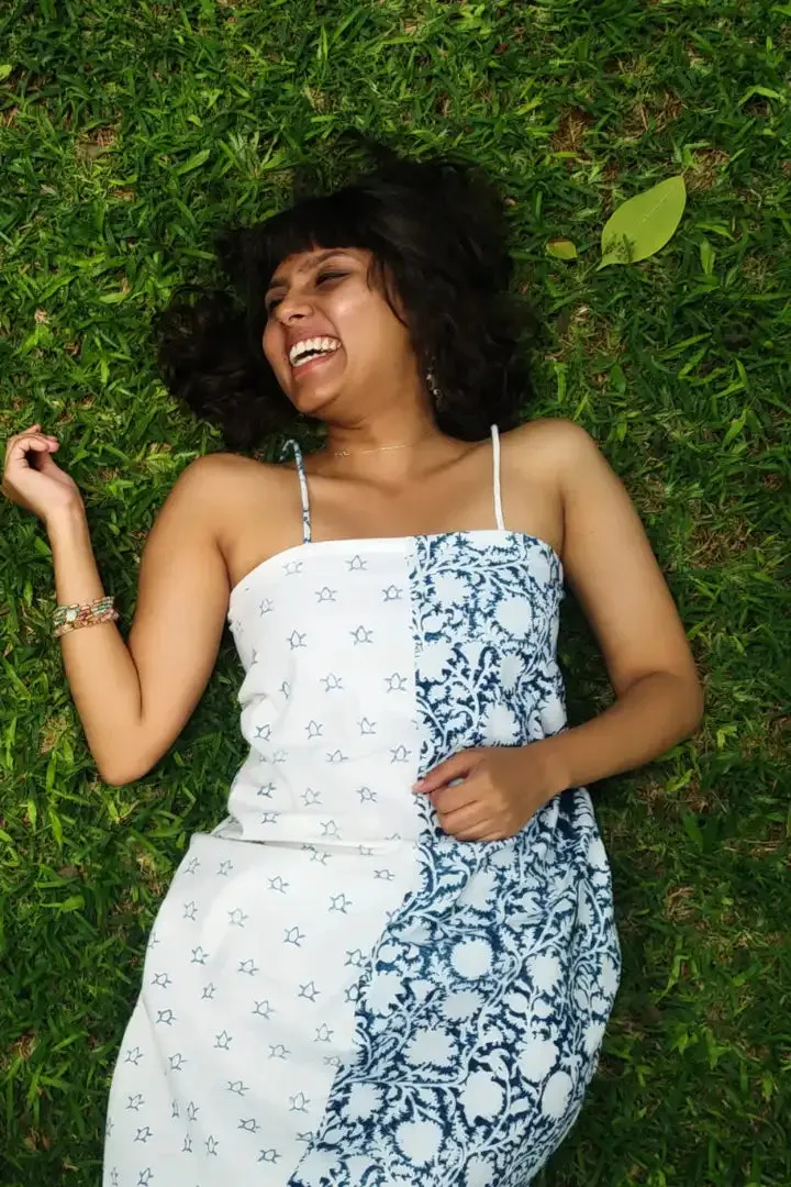 Half and Half Resort Dress