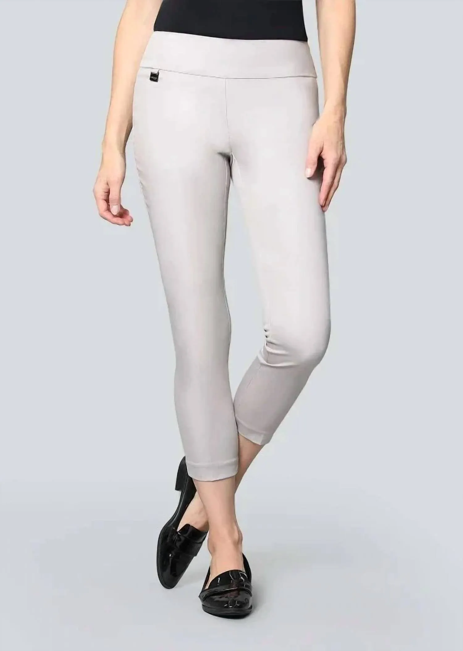 Juniper Fabric Ankle Pants In Stone
