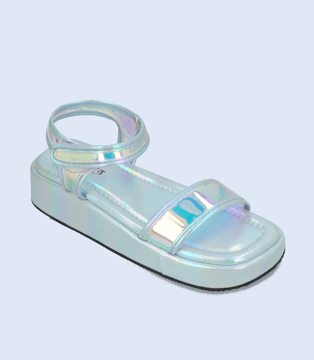 KG0111-SILVER-Girl Sandal