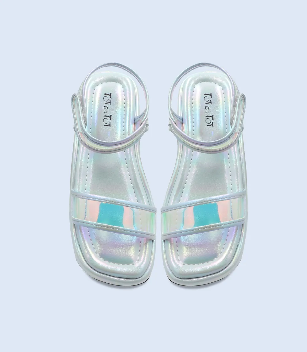 KG0111-SILVER-Girl Sandal