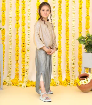 KG0111-SILVER-Girl Sandal