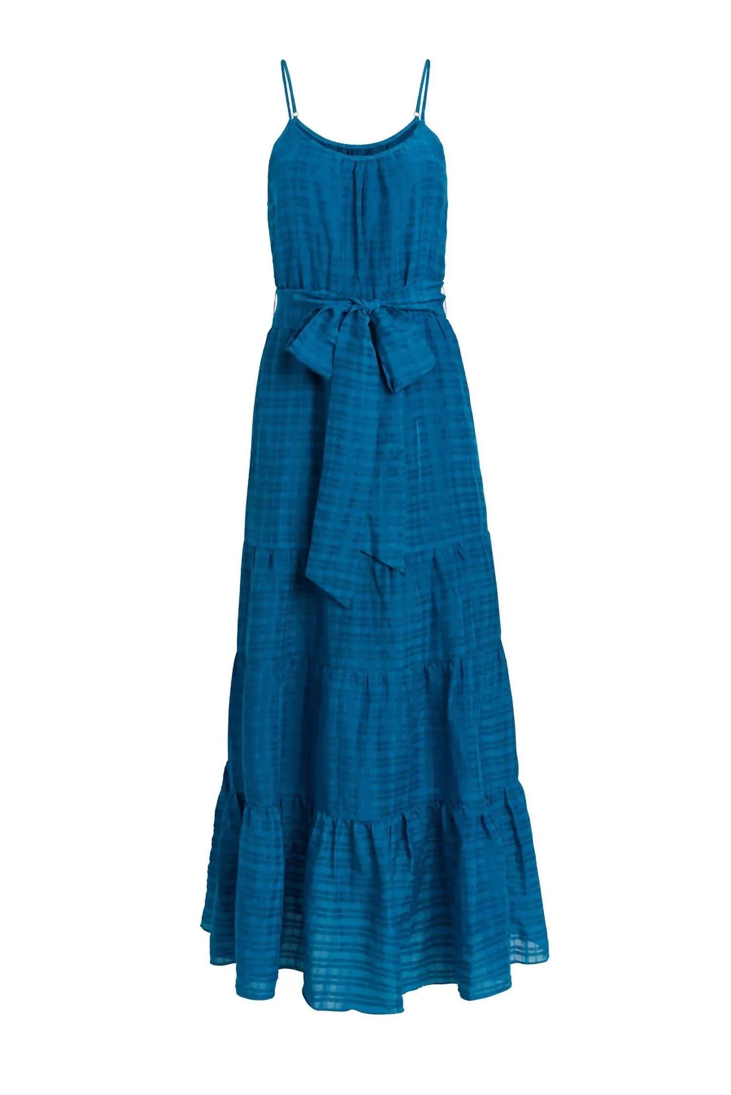 Kinley Ruffled Dress In Lagoon