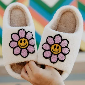 Lavender Daisy Slippers