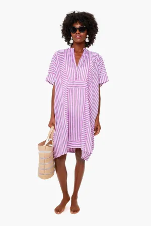 Lavendula Stripe Emerson Short Caftan