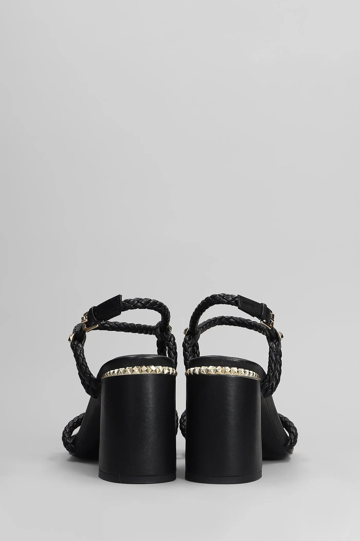 Lola Bis Sandals in black leather