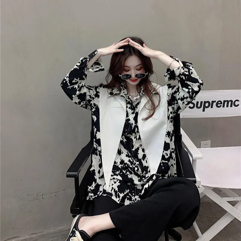 Loose Tie Dye Long Sleeve Chic Shirt