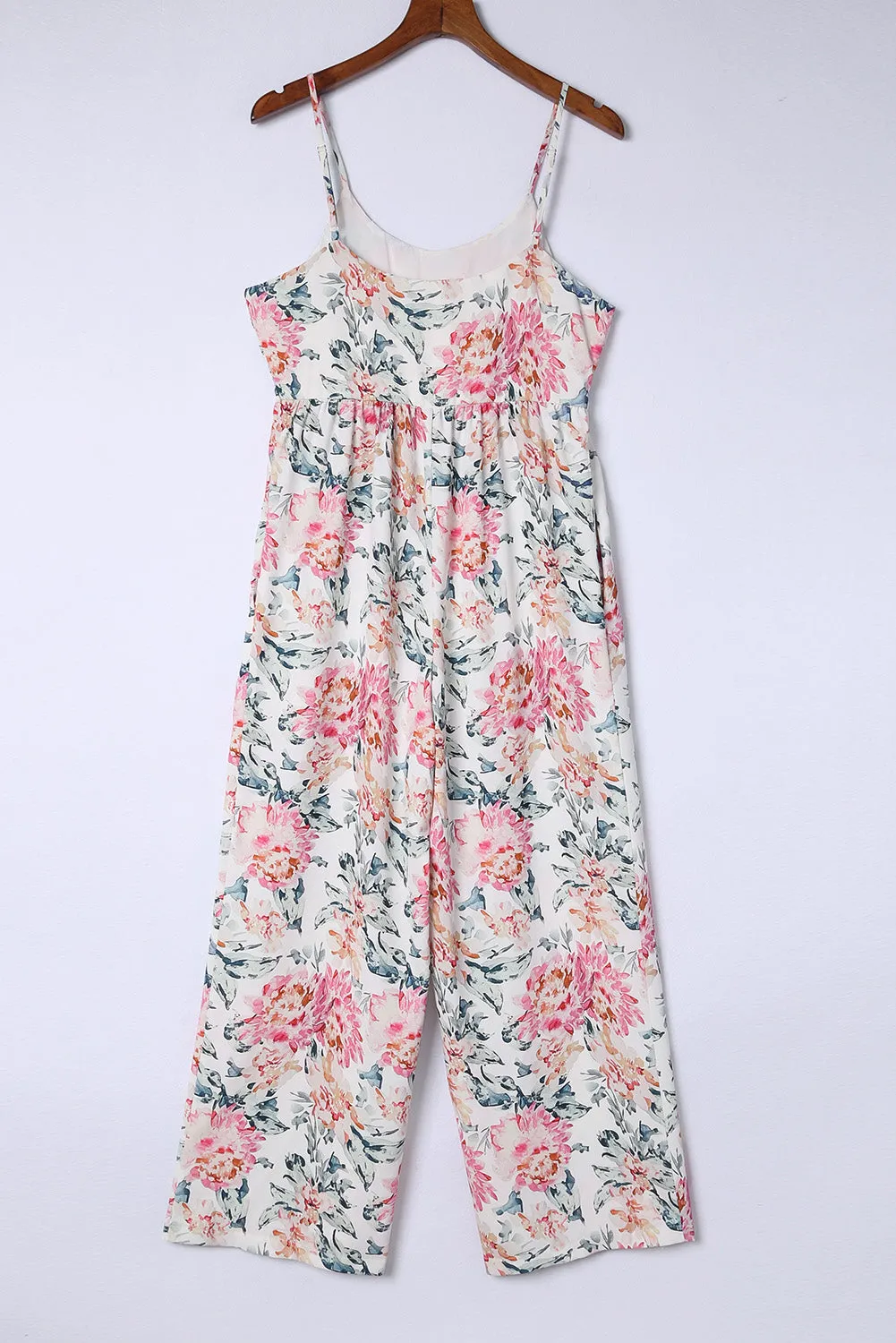Maci Spaghetti Strap Wide Leg Jumpsuit - Feminine High Waist Twirl-Ready Design