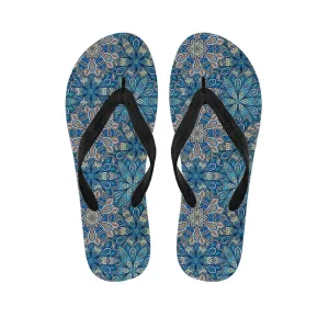 Mandala Floral Hawaiian Flip Flops: Embrace Boho Chic Style in Paradise