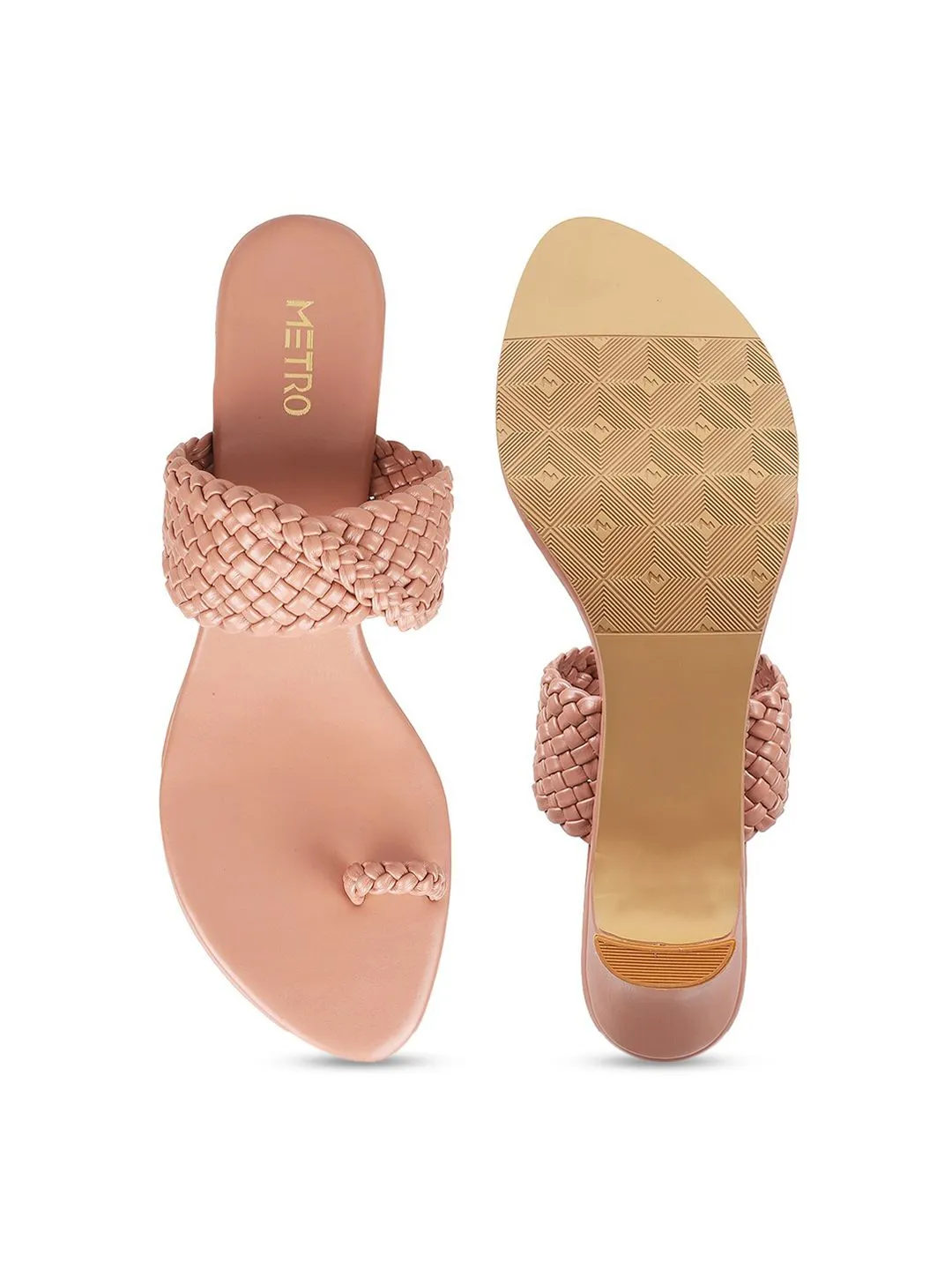 Metro Pink Kitten Sandals