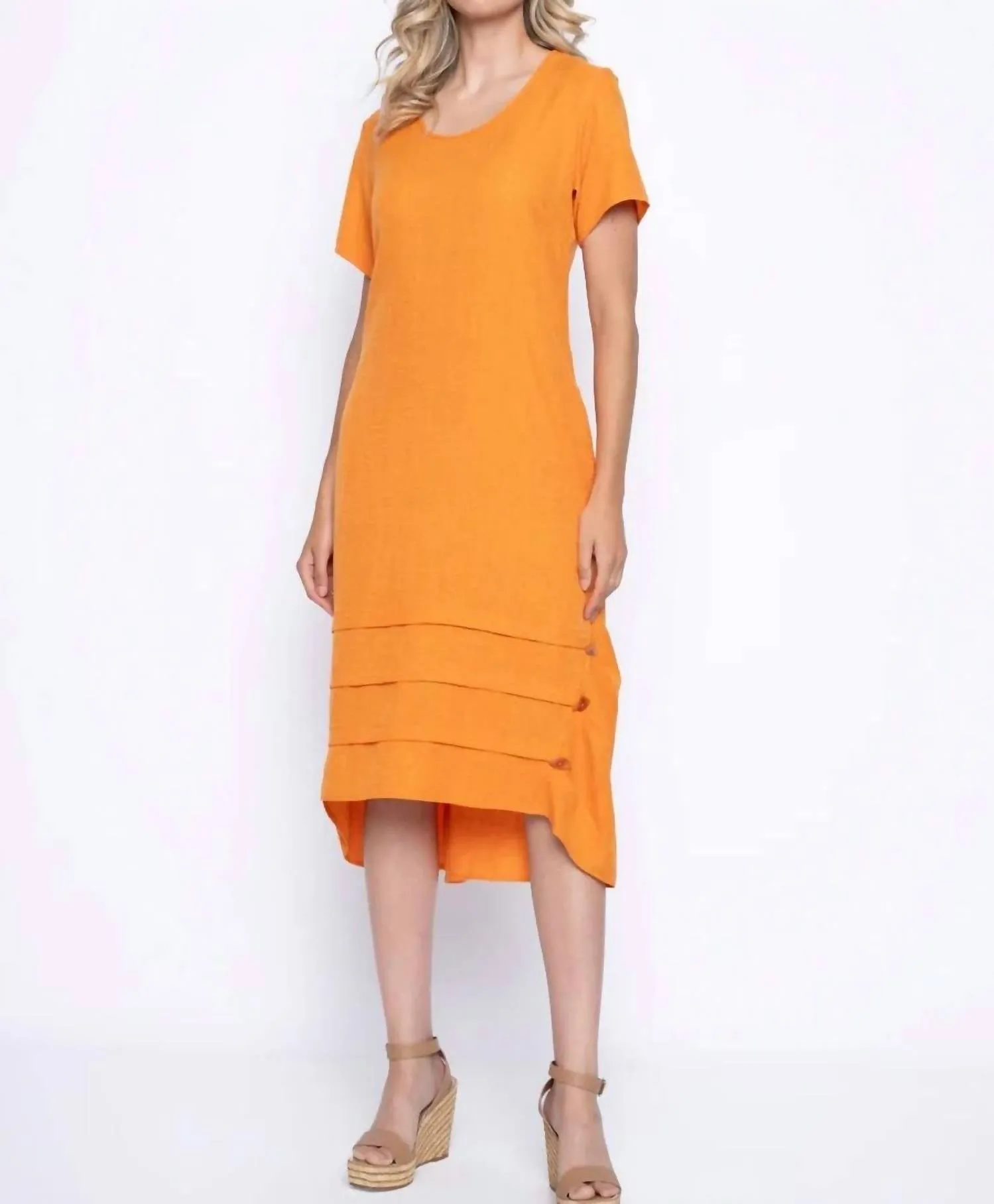Mid Length Dress In Sunburst