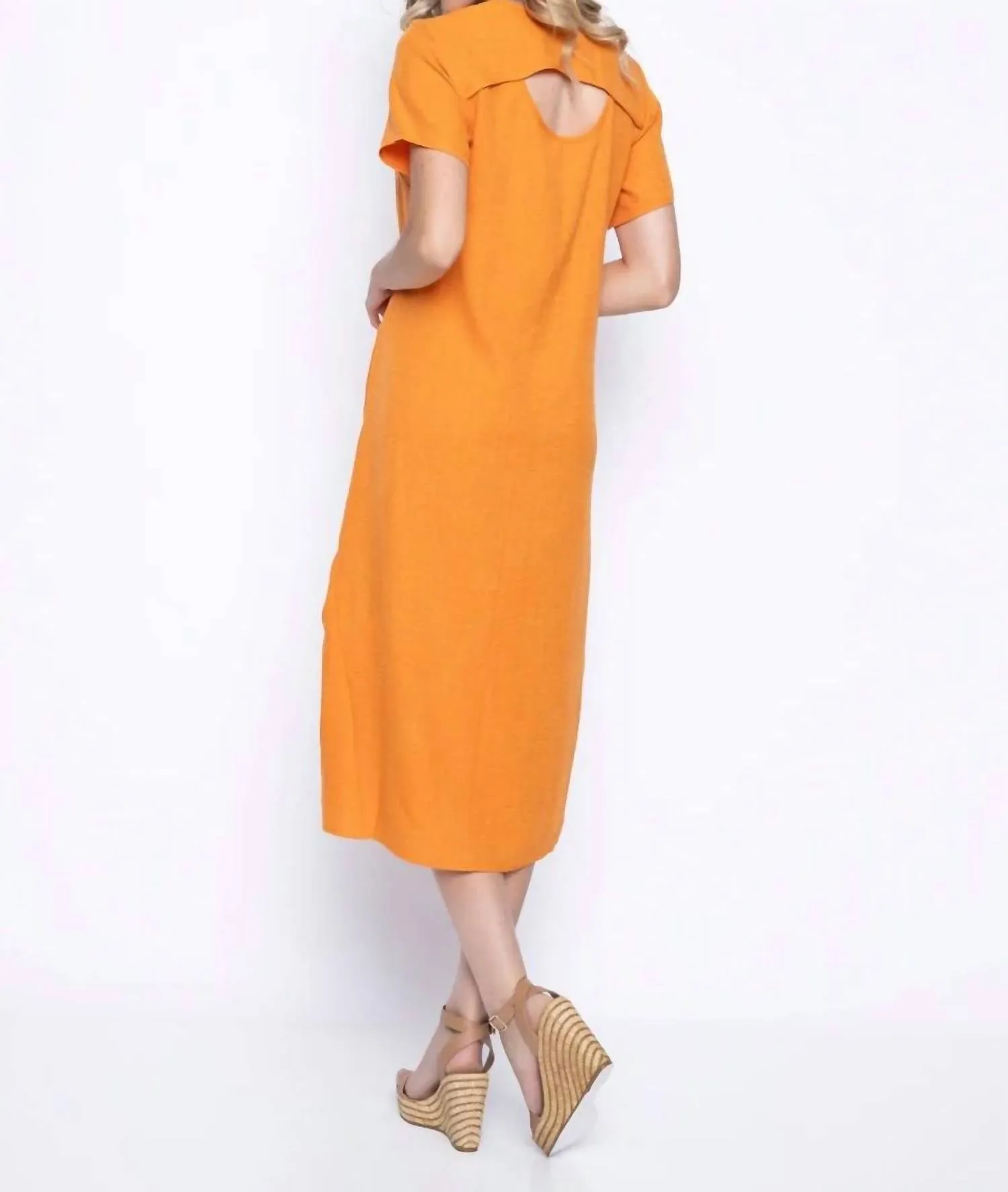 Mid Length Dress In Sunburst