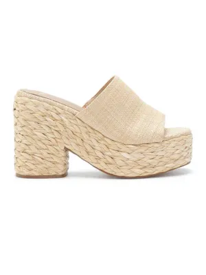 Mi.iM Shoes Ashlyn Platform Sandal in Natural Raffia
