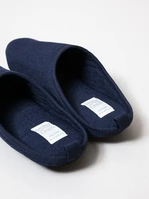 Moku Linen Room Shoes - Navy
