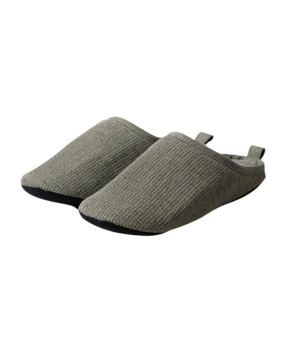 Moku Linen Room Shoes - Olive