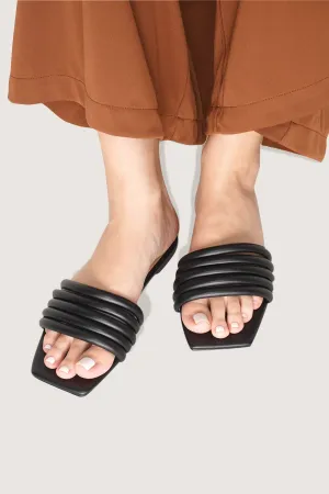Multistrap Square Toe Sandals