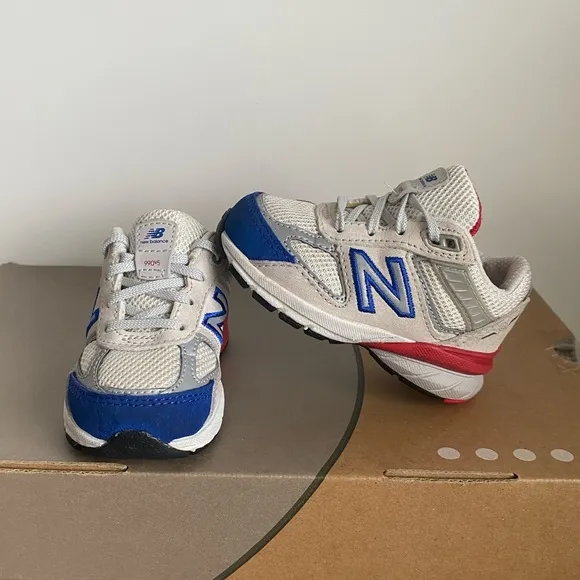 New Balance 990 Red/Blue Toddler Sneakers- SZ 4 C
