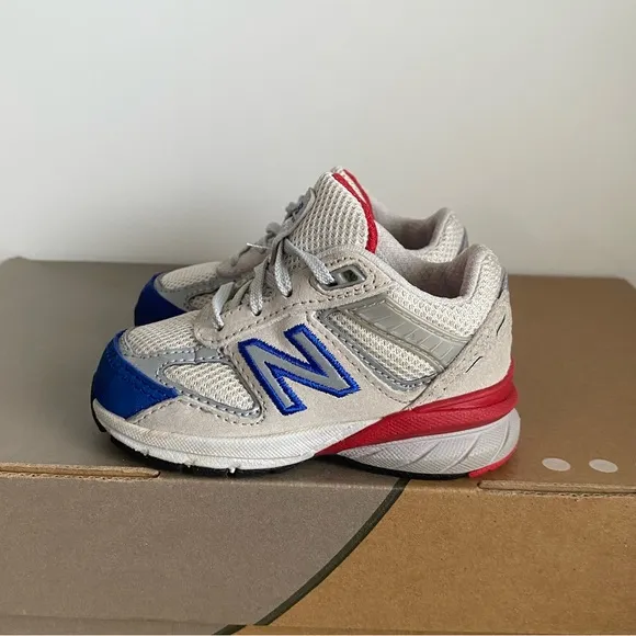New Balance 990 Red/Blue Toddler Sneakers- SZ 4 C