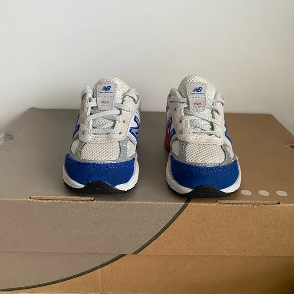 New Balance 990 Red/Blue Toddler Sneakers- SZ 4 C