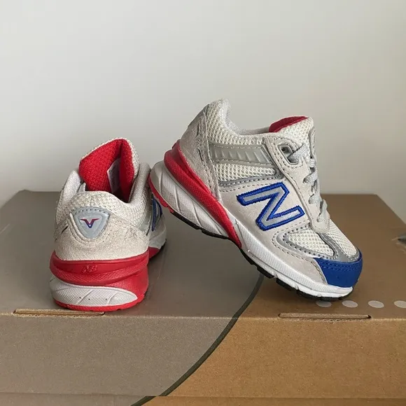 New Balance 990 Red/Blue Toddler Sneakers- SZ 4 C