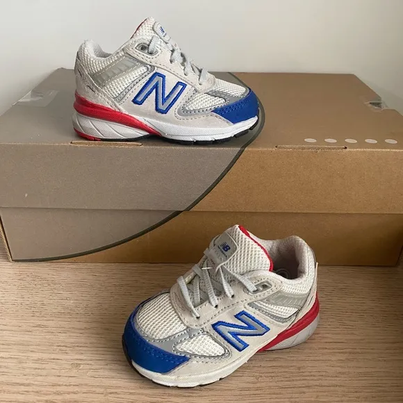 New Balance 990 Red/Blue Toddler Sneakers- SZ 4 C
