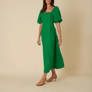 NOBODYS CHILD Demi Midi Dress in Green