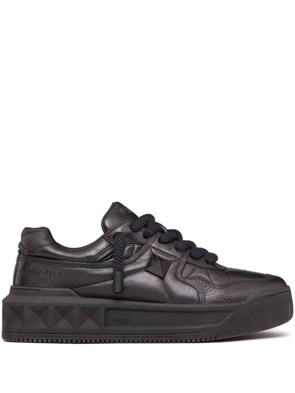 One stud xl leather sneakers