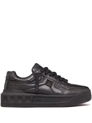 One stud xl leather sneakers