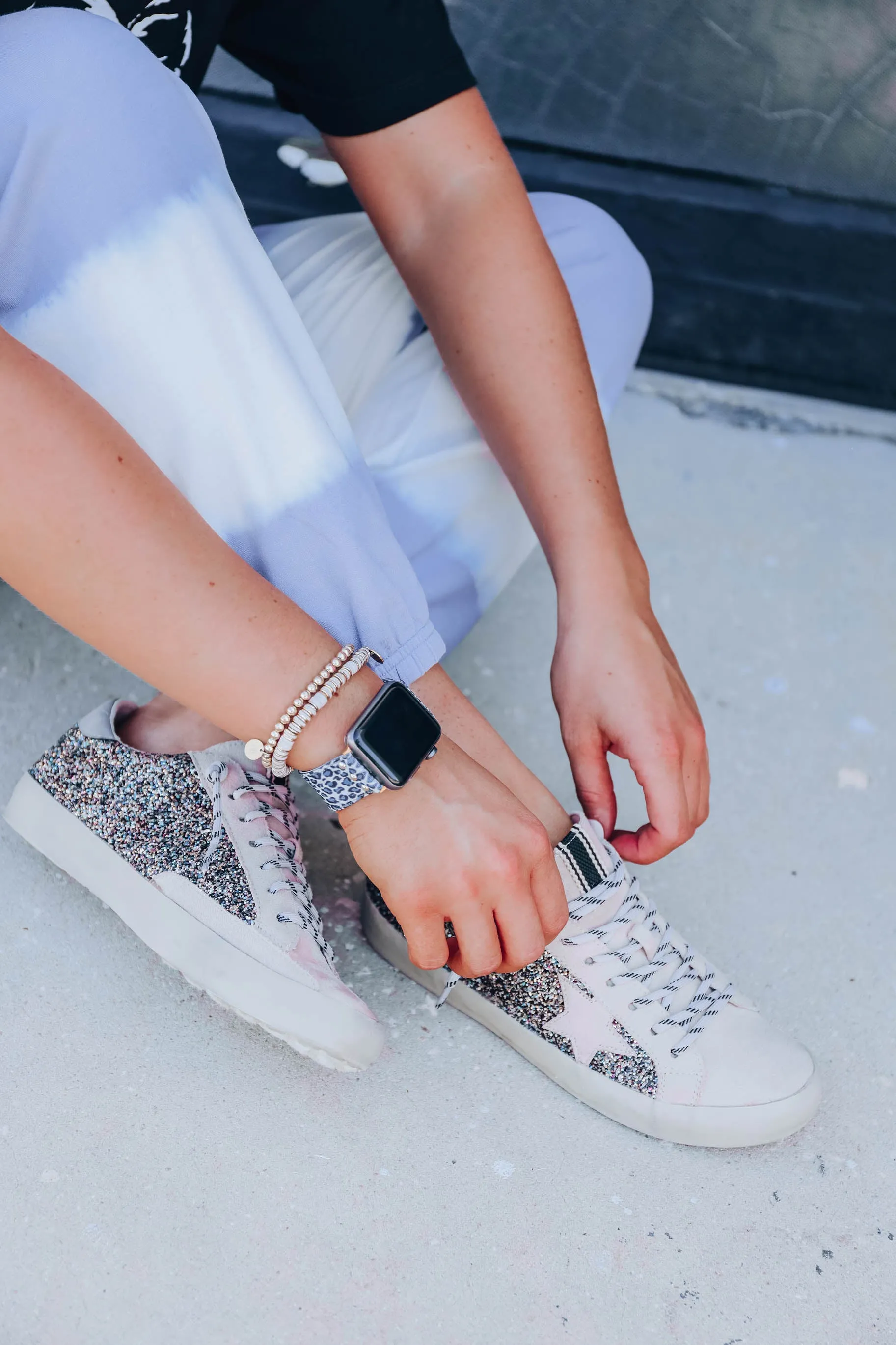 Perry Sneaker by Shu Shop - Tan/Pewter