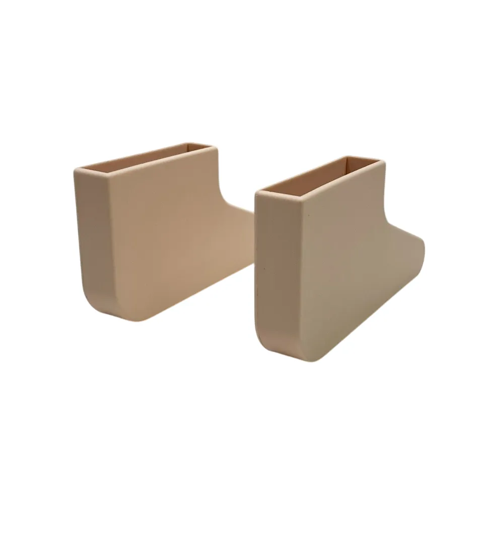 Piccalio Foldable Helper Tower Grip Slippers, Natural