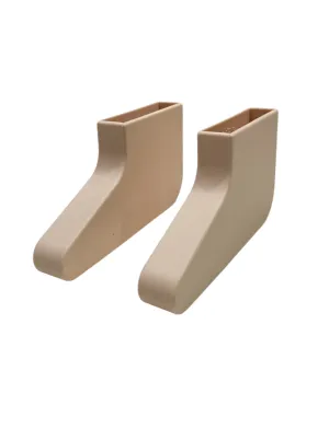 Piccalio Foldable Helper Tower Grip Slippers, Natural