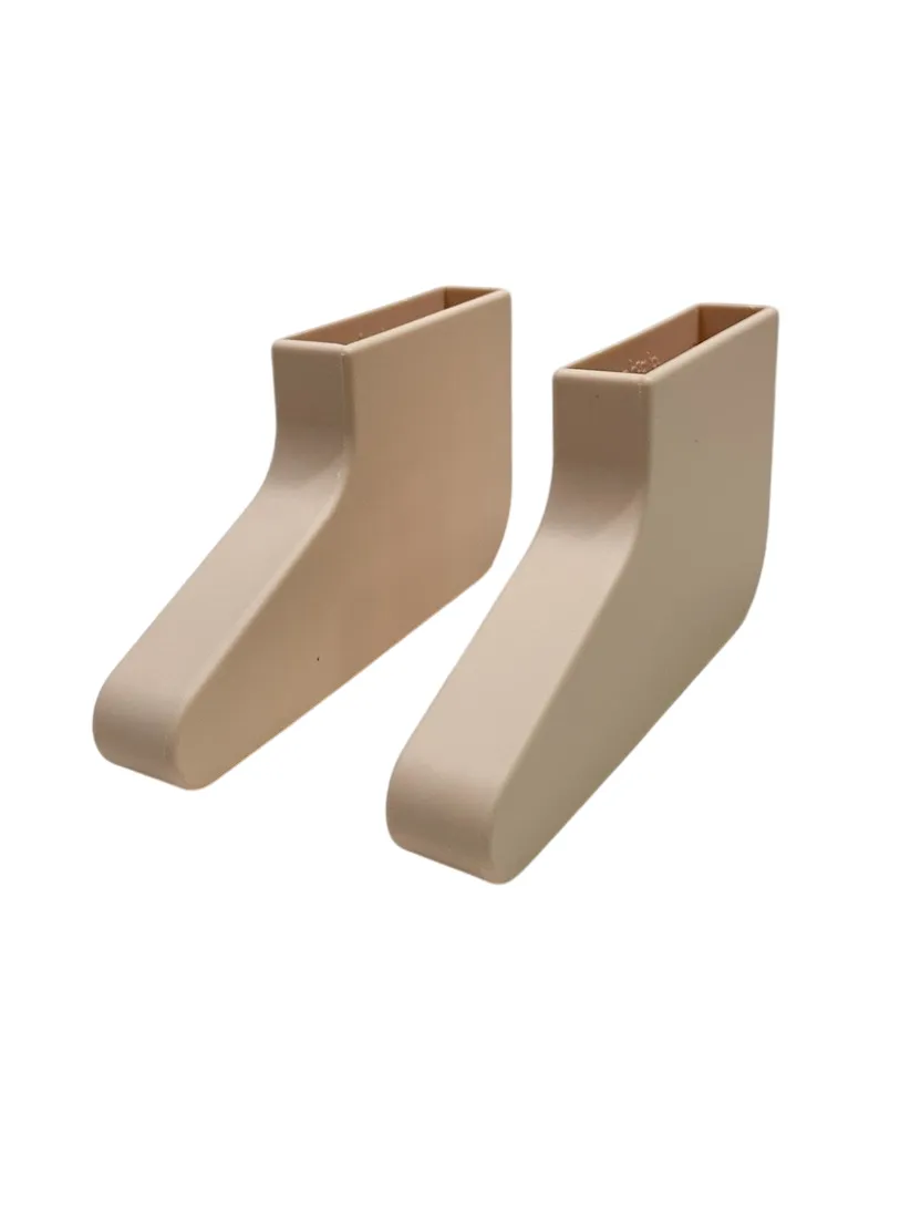 Piccalio Foldable Helper Tower Grip Slippers, Natural